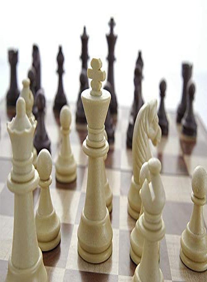 WENGTY Black and White Tournament Chess Set Professional Chess Vinyl Game with Solid Plastic Pieces Set (Fide Standards) - for Professional Chess Players - Black and White - Image 5